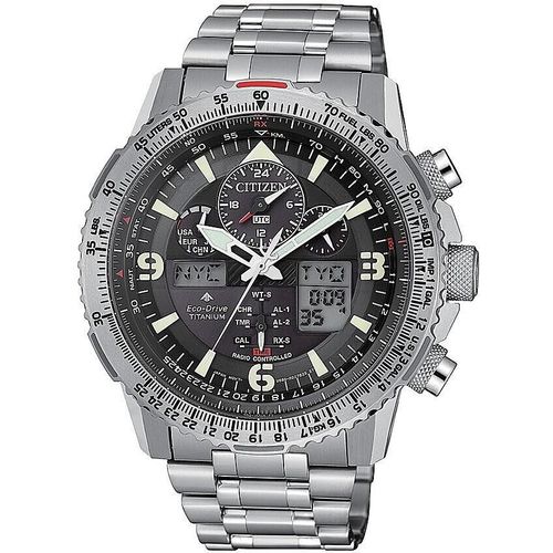 Chronograph Citizen Versilbert/Stahl Kollektion Skyhawk - mann