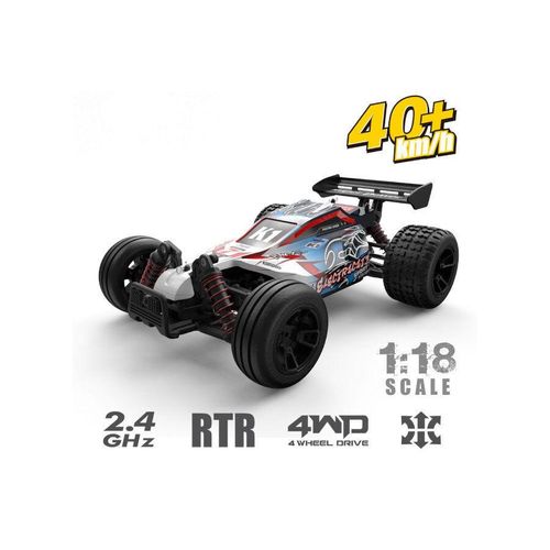 RC Elektro Buggy 1:18 mit 2,4Ghz, 40 km/h, Allradantrieb - LiIon - 