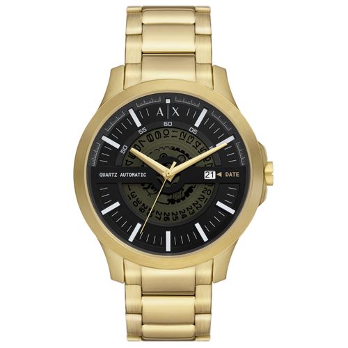 Armani Exchange AX2443 HAMPTON Uhr Herrenuhr Edelstahl Datum gold