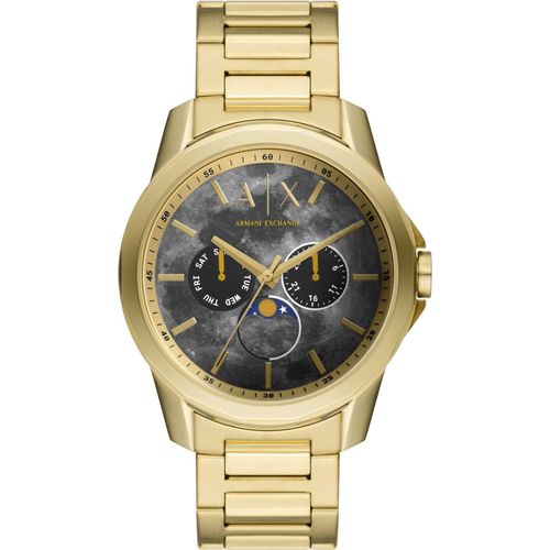 Armani Exchange AX1737 BANKS Uhr Herrenuhr Edelstahl Datum gold