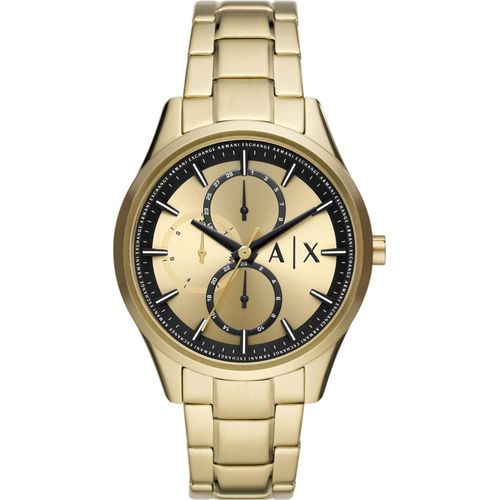 Armani Exchange AX1866 DANTE Uhr Herrenuhr Edelstahl Datum gold