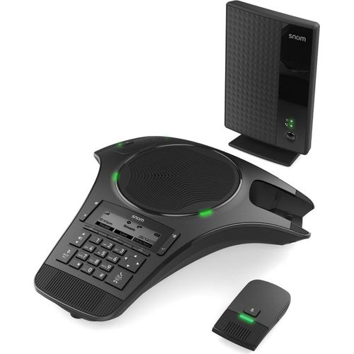 SNOM C620 Schnurloses DECT-Telefon mit 2 Funkmikrofonen und 50 m Reichweite