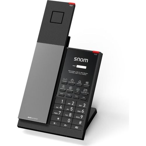 Snom HD351W Schnurloses WiFi DECT IP-Telefon Schwarz - wandmontierbar