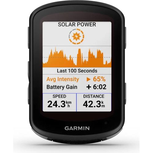 Garmin Edge 540 Solar GPS Fahrradcomputer, inkl. Aero Lenkerhalterung