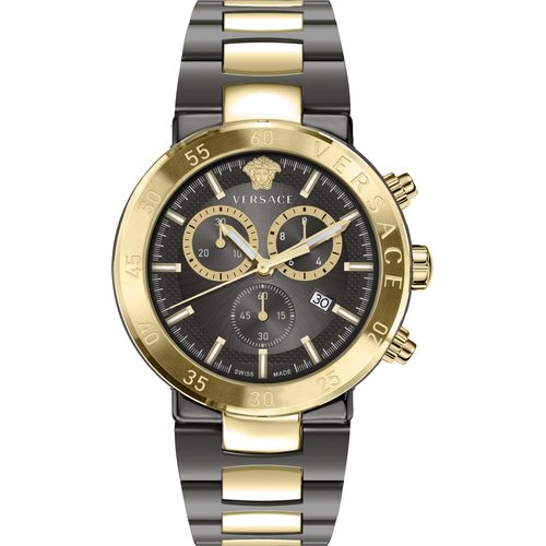 Versace Herren Uhr Armbanduhr Chronograph URBAN MYSTIQUE VEPY01121 Edelstahl