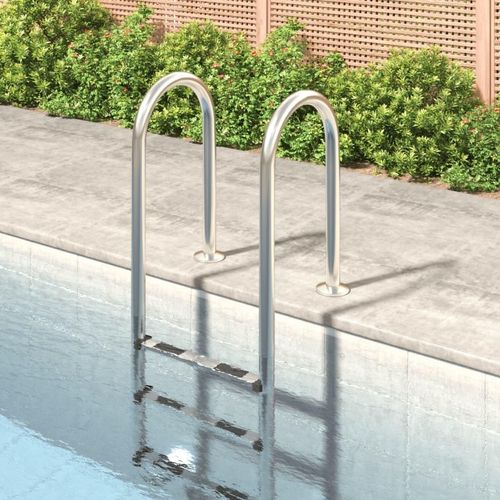 Möbel Pool-Leiter 54x38x158 cm Edelstahl 304 - Poolzubehör 93452