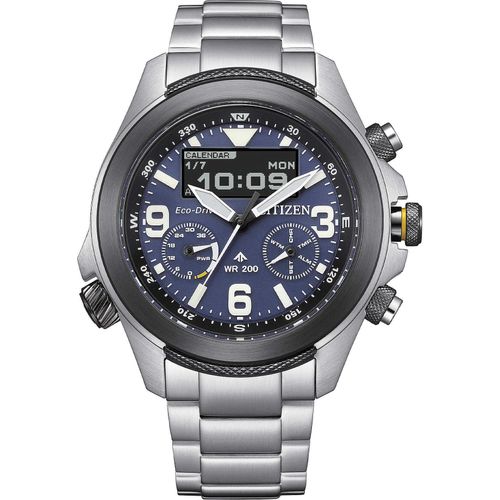 Chronograph Citizen Versilbert/Stahl Kollektion Promaster Land - mann