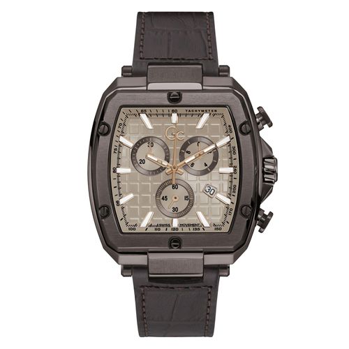 Guess Collection Herren Spirit Tonneau Uhr Braun Y83008G1MF Gc Guess Collection Herren Spirit Tonneau Uhr Braun Y83008G1MF