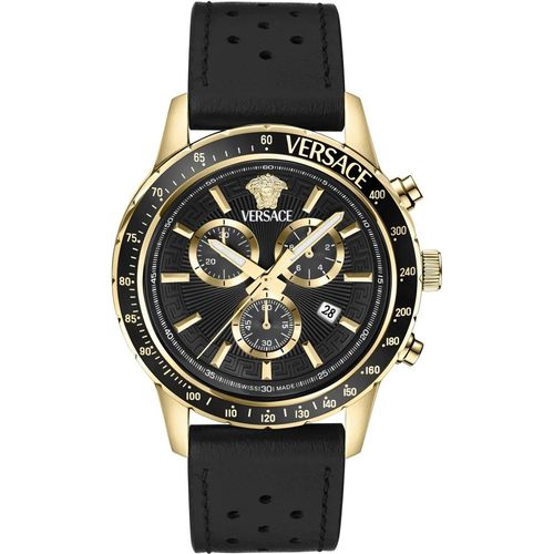 Versace Herren Uhr Sport Chrono Gold VEZCA0224