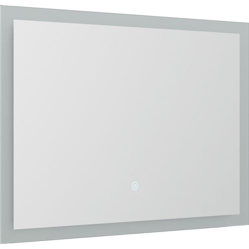 Spiegel 70x53cm mit LED Beleuchtung, Badspiegel, Touch Bedienung
