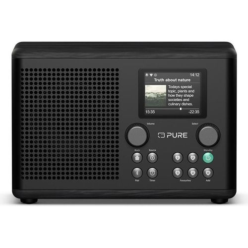 PURE Classic H4i Schwarz/Esche DAB+ Internetradio