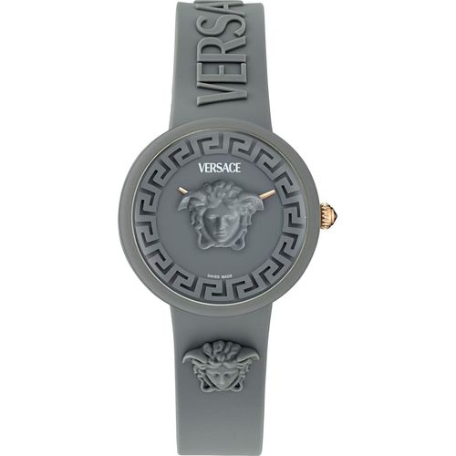 Versace VE8J00124 Iconic New Medusa Pop grau Silikon Damen Uhr NEU