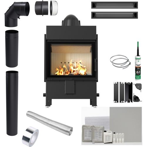 Kamineinsatz KRATKI LUCY 12 kW fi 200 EKO Einbauset