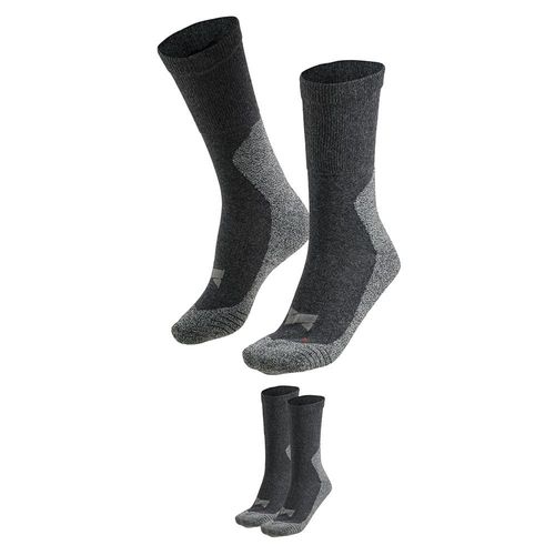 Wandersocken XTREME SOCKSWEAR, Damen, Gr. 39 (41), multi antracite, Materialmix, bestickt, normal, Socken, Gepolsterte Unisex Wander-/ Sport- und Funktionssocken