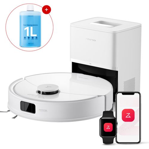 Roborock Q10 PF+ Staubsauger Roboter 10000 Pa (Upgrade von Q8 max+), Dual Anti-Tangle-System, inkl. 1000ml Bodenreiniger, Selbstentleerende Dock