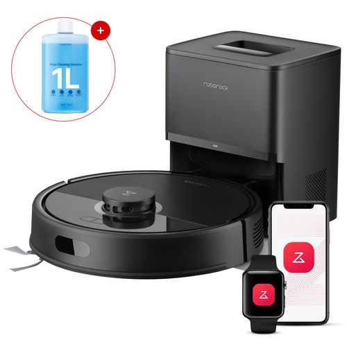 Roborock Q7 BF+ Staubsauger Roboter 8000 Pa(Upgrade von Q7 max+), Dual Anti-Tangle-System, inkl. 1000ml Bodenreiniger, Automatischer Staubentleerung