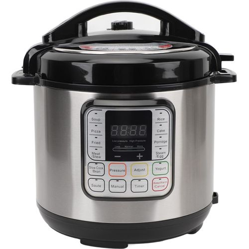 Elektrischer Schnellkochtopf 6L Mehrfachprävention Spülmaschinenfest 16 in 1 Multikocher für Slow Cooker Reiskocher Dampftopf Sauté Joghurt Maker Wärmer