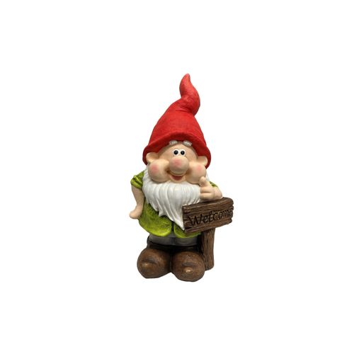 Dekofigur »Dameco Gartenzwerg mit Schild 18 x 23 x 41 cm«