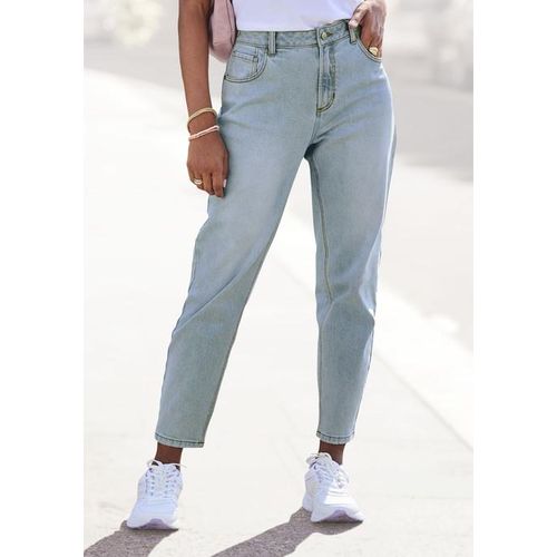 LASCANA Mom-Jeans blau Gr. 38 für Damen. Figurbetont. Nachhaltig.