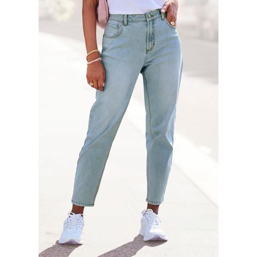 LASCANA Mom-Jeans blau Gr. 34 für Damen. Figurbetont. Nachhaltig.