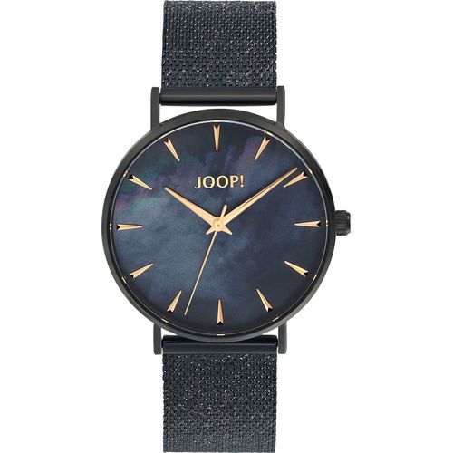 Quarzuhr JOOP, schwarz, Armbanduhren, Damen, Armbanduhr, Damenuhr, analog, Edelstahlarmband