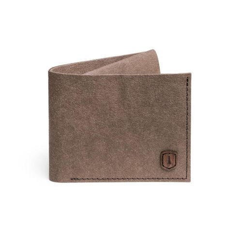 BeWooden Braune Geldbörse aus waschbarem Papier Brunn Washpaper Wallet universal grau