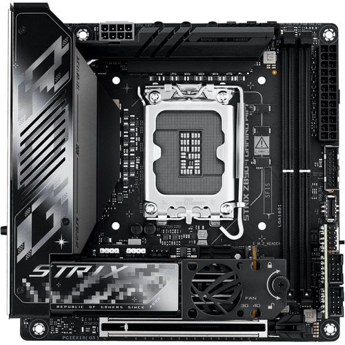ASUS ROG STRIX Z890-I GAMING WIFI - Motherboard - Mini-ITX - LGA1851-Sockel - Z890 Chipsatz - USB4, USB-C 3.2 Gen 2x2, USB 3.2 Gen 1, USB 3.2 Gen 2 - Wi-Fi 7, Bluetooth, 2.5 Gigabit LAN - Onboard-Grafik (CPU erforderlich)