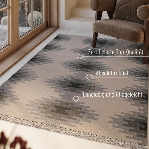 Wollteppich GREEN LOOOP 