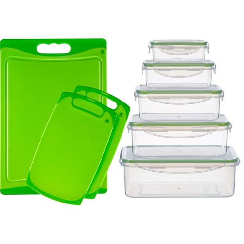 Schneidebrett KING, grün, B:1cm H:24,5cm L:36cm, Kunststoff, Schneidebretter, rutschemmend, klingenschonend, besonders robust