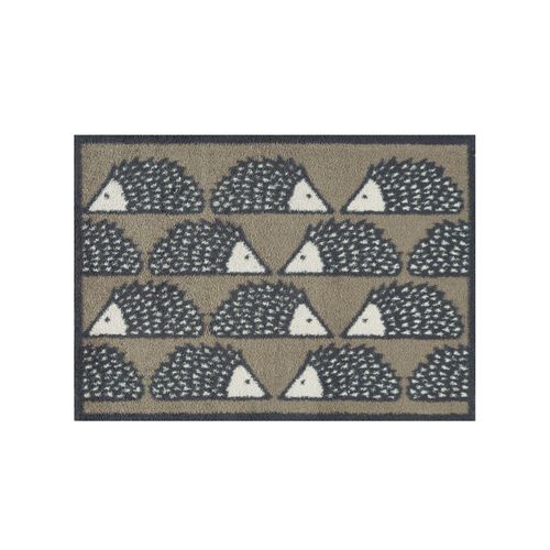 Fußmatte, grau (taupe, grau), B:60cm H:8mm L:85cm, Baumwolle, Viskose, Teppiche