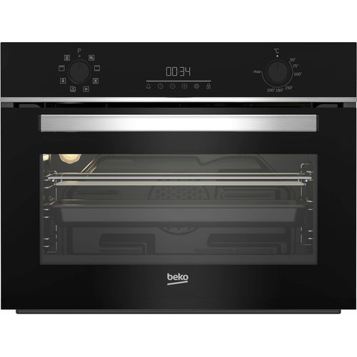 BEKO Einbaubackofen "BBCM13300X", A (A+++-D), schwarz, B:59,4cm H:45,5cm T:56,7cm, Backöfen