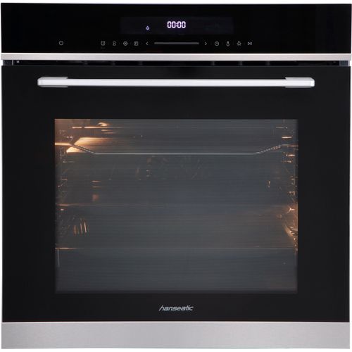 HANSEATIC Pyrolyse Backofen "HBO7213PA1", A+ (A+++-D), schwarz, B:59,5cm H:59,6cm T:56,6cm, Backöfen, Pyrolyse-Selbstreinigung: Nie mehr den Backofen schrubben