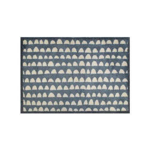 Fußmatte, grau (grau, ecru), B:60cm H:8mm L:85cm, Baumwolle, Viskose, Teppiche