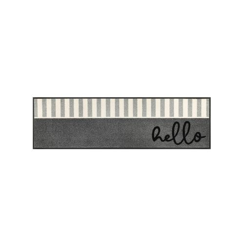 Fußmatte Gr. 3, grau (anthrazit, ecru), B:50cm H:7mm L:75cm, Polyamid, Kunstfaser, Teppiche