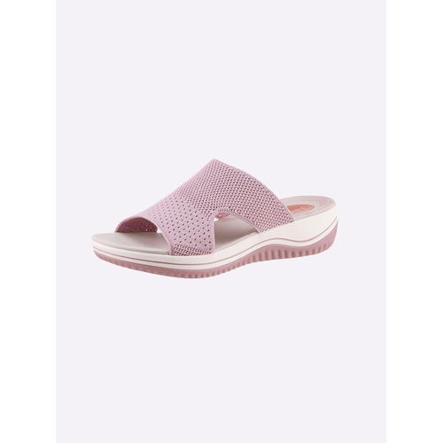 Pantolette JANA, Damen, Gr. 38, rosa (rose), Textil, Schuhe