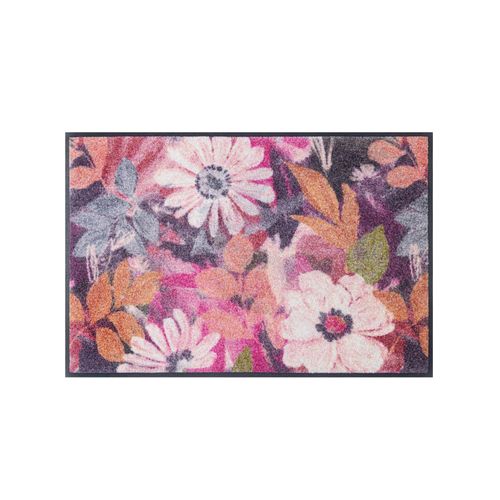 Fußmatte Gr. 2, beige (ecru, pink), B:75cm H:7mm L:120cm, Polyamid, Kunstfaser, Teppiche