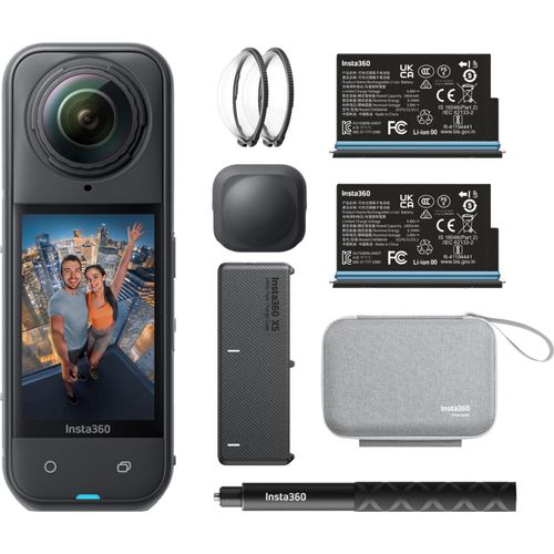 Insta360 X5 Essentials Bundle Action Kamera (8K, 360 Grad), Farbe:Schwarz