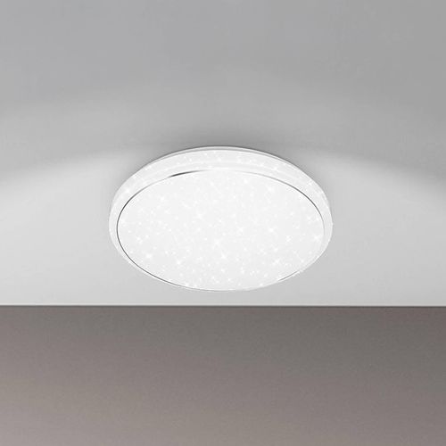 LED-Deckenleuchte Star, weiß, Sternendekor, CCT, dimmbar