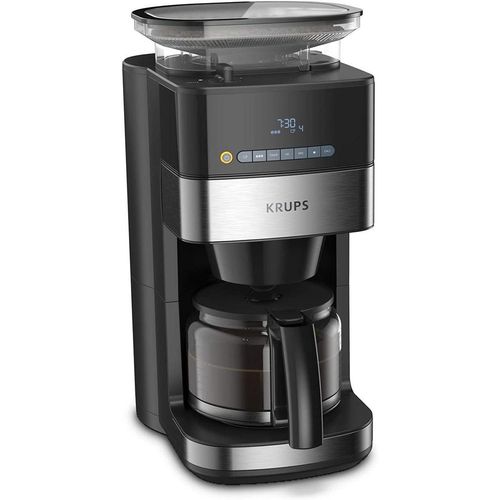 Kaffeemaschine mit Mühle Ohne Kapseln Krups Grind&Brew KM832810 1,2000L - Schwarz/Grau
