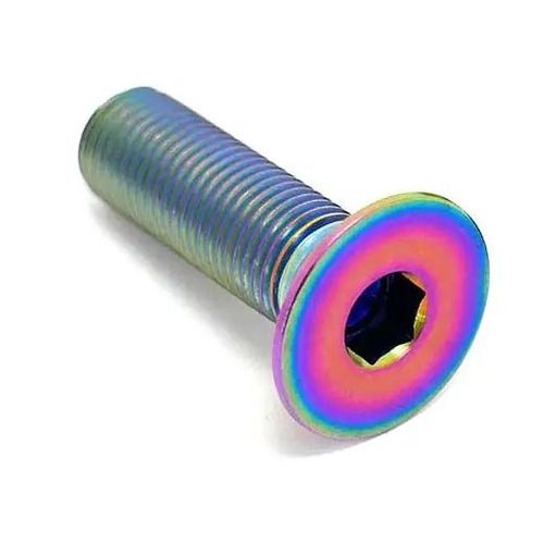 TLC Solid Titanium BMX Crank Spindle Schraube (Rainbow)
