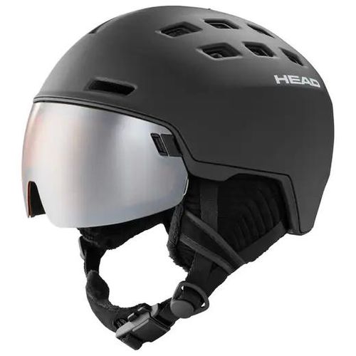 Head Radar Visor Skihelm (Schwarz)