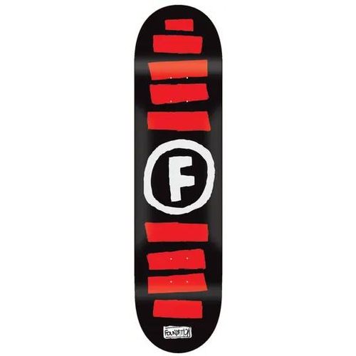 Foundation Doodle Stripe Skateboard Deck (Schwarz)