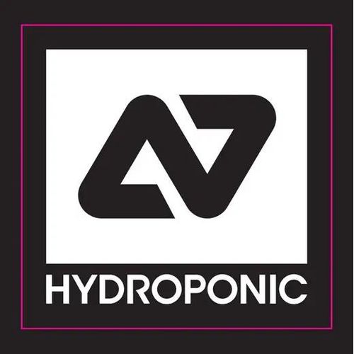 Hydroponic Logo Sticker (Weiß)