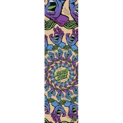 MOB Grip MOB X Santa Cruz Skateboard Griptape (Clear Santa Cruz Mandala Hand)