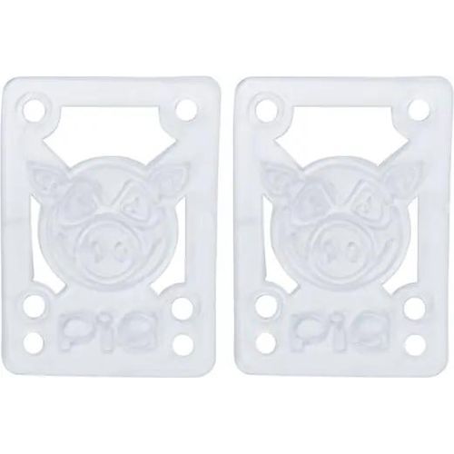 Pig Piles Soft Skateboard Risers 2 Stk. (Clear)