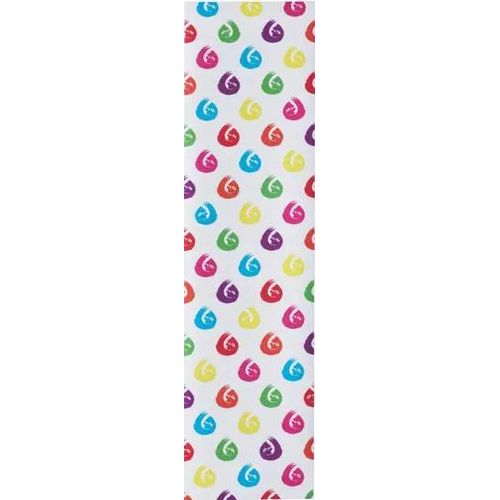 Hella Grip Sloth Dot Stunt Scooter Griptape (Rainbow Sloths On White)