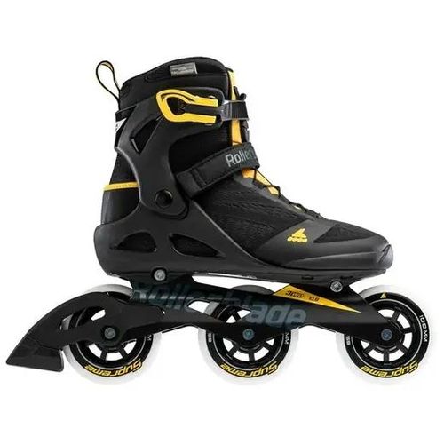 Rollerblade Macroblade 100 3WD Roller Blades (Black/Saffron)