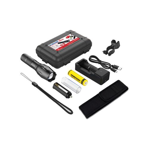 LED Taschenlampe IR547, 10W, Zoomfunktion ; Velamp Industries)