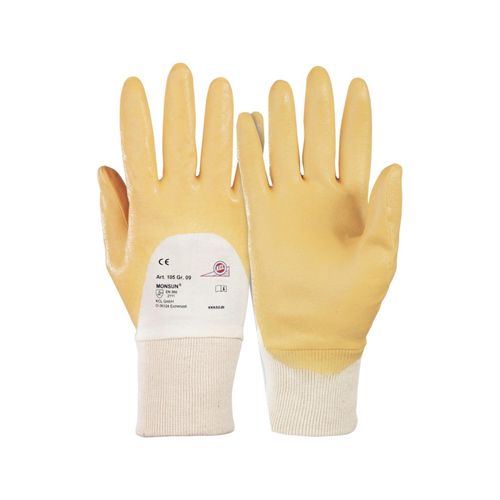 Handschuhe Monsun 105 Gr.10 curry BW-Trikot m.Nitril EN 388 PSA II HONEYWELL (105/10)