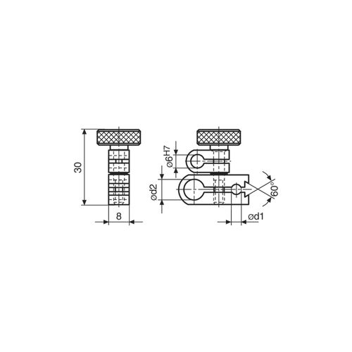 Helios-Preisser Universalklemme 800 k8 4 mm / 8 mm (0715950)